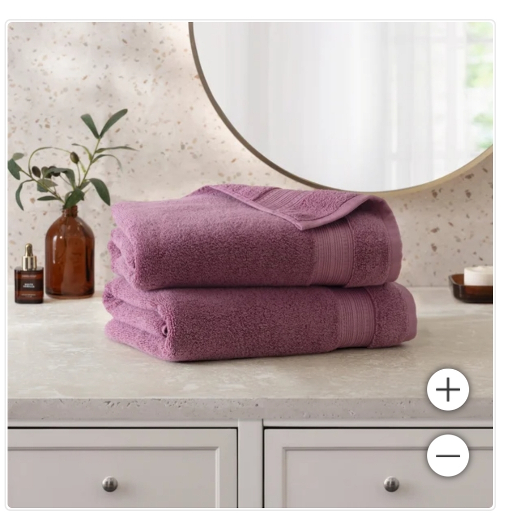 (5)Charisma 100%Hygrocotton 2-piece Bath Sheet Set